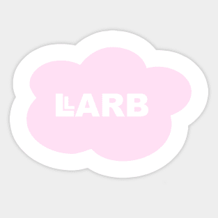 Pastel Pink LARB Studios Cloud | LARB Studios & Abelia Rose Sticker